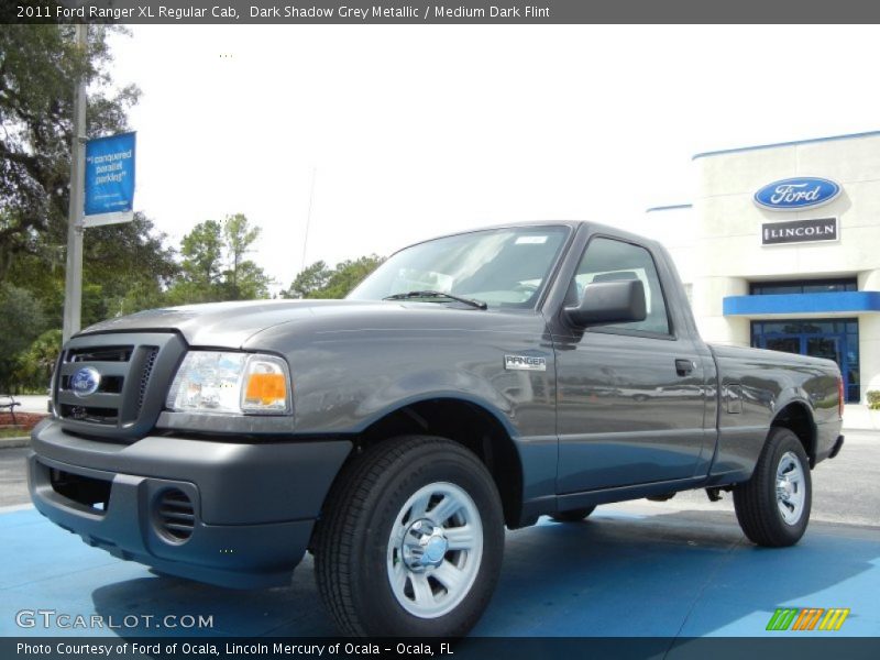 Dark Shadow Grey Metallic / Medium Dark Flint 2011 Ford Ranger XL Regular Cab