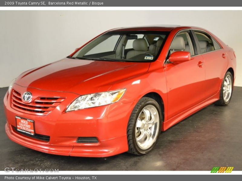 Barcelona Red Metallic / Bisque 2009 Toyota Camry SE