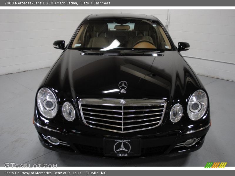 Black / Cashmere 2008 Mercedes-Benz E 350 4Matic Sedan