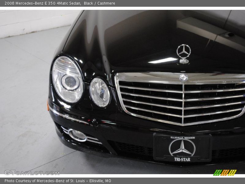 Black / Cashmere 2008 Mercedes-Benz E 350 4Matic Sedan
