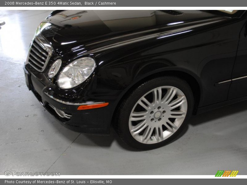Black / Cashmere 2008 Mercedes-Benz E 350 4Matic Sedan