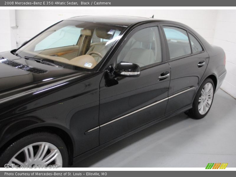 Black / Cashmere 2008 Mercedes-Benz E 350 4Matic Sedan