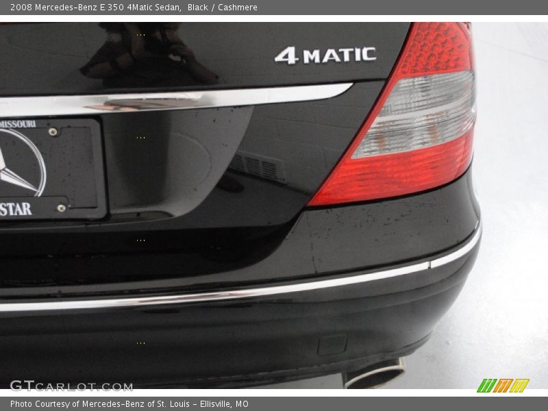 Black / Cashmere 2008 Mercedes-Benz E 350 4Matic Sedan