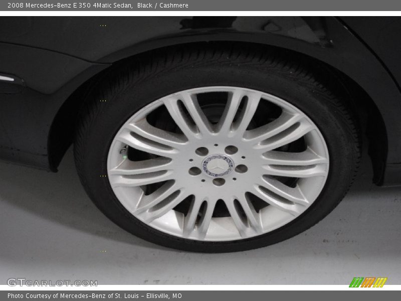 Black / Cashmere 2008 Mercedes-Benz E 350 4Matic Sedan