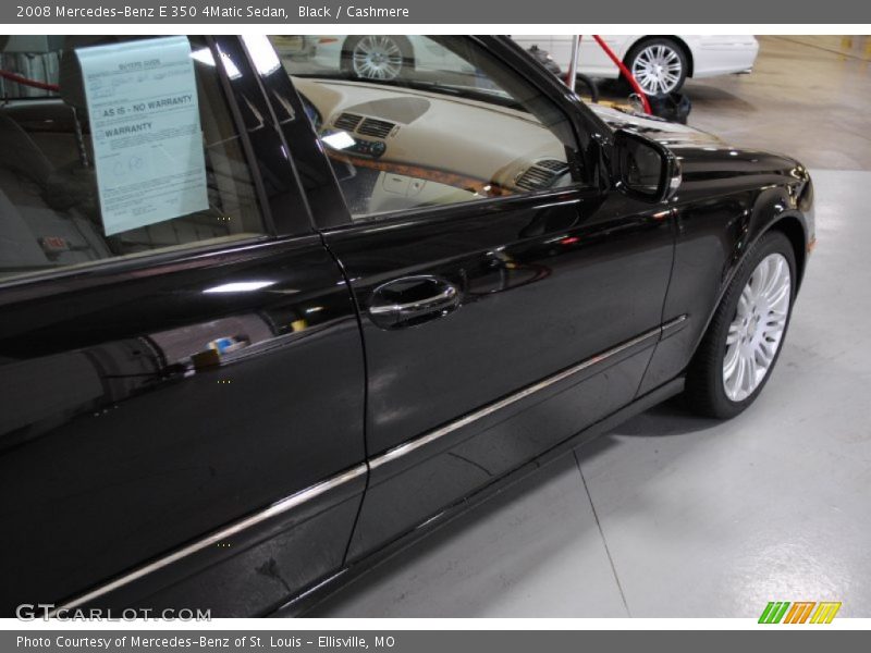 Black / Cashmere 2008 Mercedes-Benz E 350 4Matic Sedan