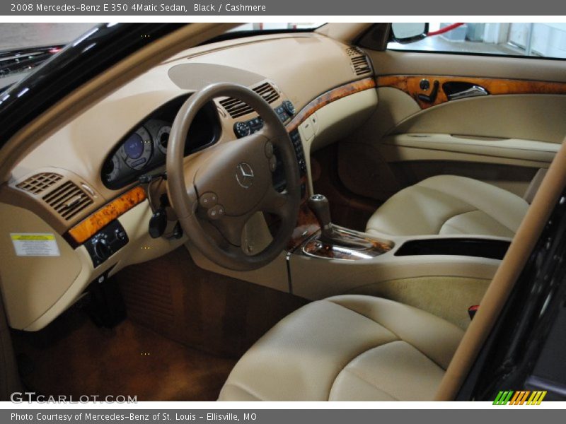 Black / Cashmere 2008 Mercedes-Benz E 350 4Matic Sedan