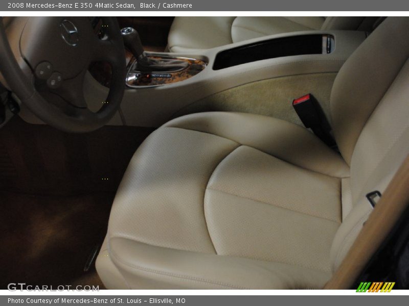 Black / Cashmere 2008 Mercedes-Benz E 350 4Matic Sedan