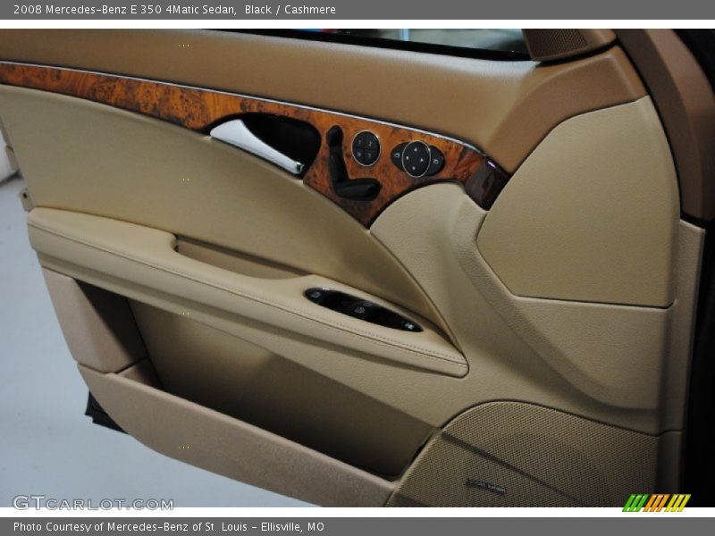 Black / Cashmere 2008 Mercedes-Benz E 350 4Matic Sedan