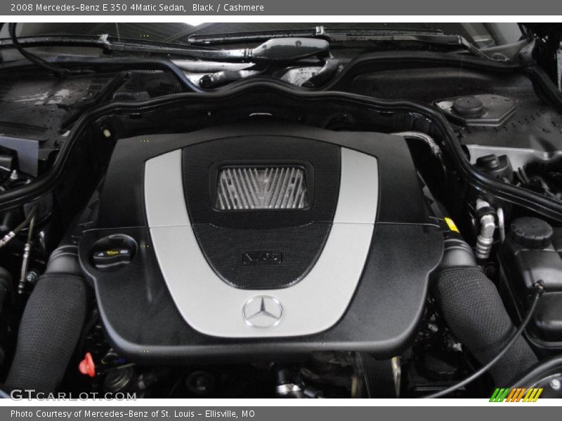 Black / Cashmere 2008 Mercedes-Benz E 350 4Matic Sedan