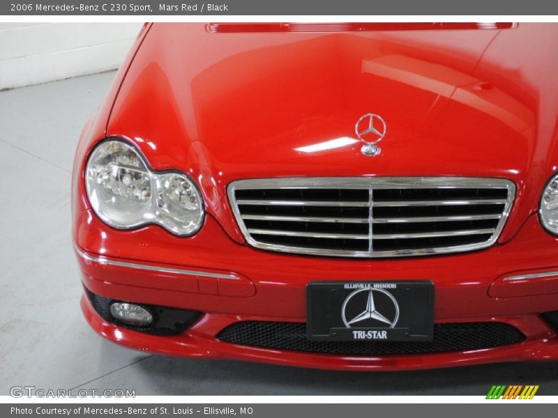 Mars Red / Black 2006 Mercedes-Benz C 230 Sport