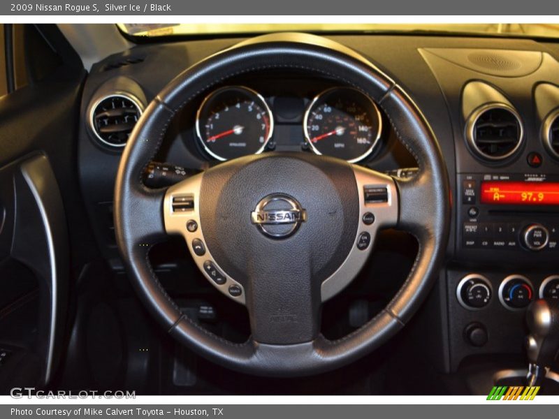 Silver Ice / Black 2009 Nissan Rogue S
