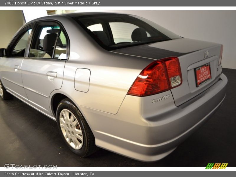 Satin Silver Metallic / Gray 2005 Honda Civic LX Sedan