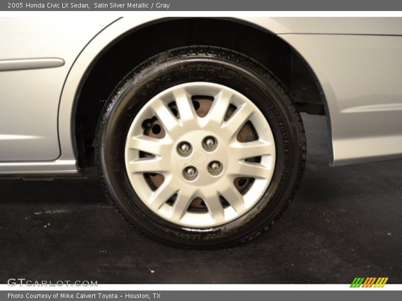 Satin Silver Metallic / Gray 2005 Honda Civic LX Sedan
