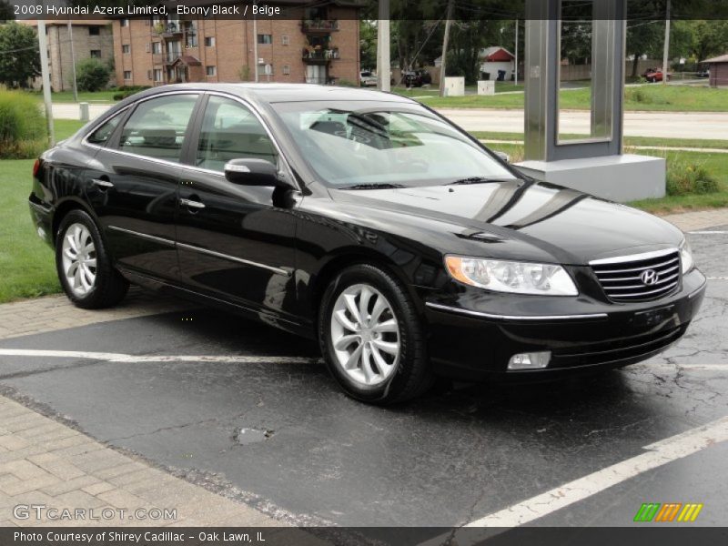 Ebony Black / Beige 2008 Hyundai Azera Limited