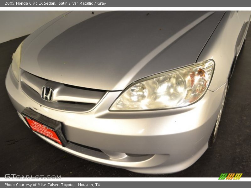 Satin Silver Metallic / Gray 2005 Honda Civic LX Sedan