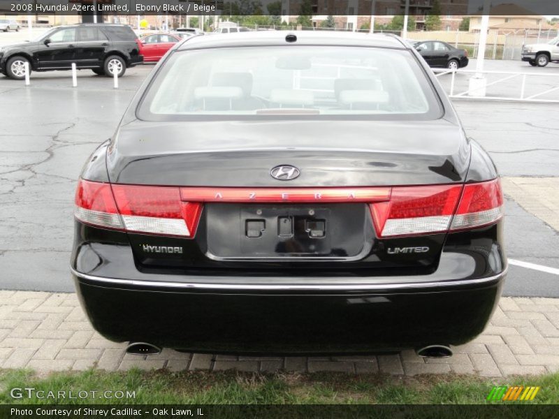 Ebony Black / Beige 2008 Hyundai Azera Limited