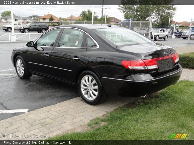Ebony Black / Beige 2008 Hyundai Azera Limited