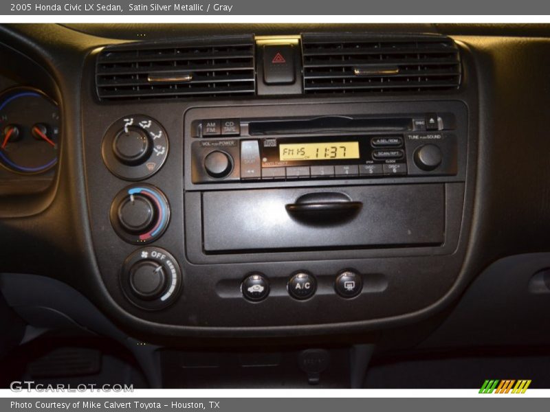 Satin Silver Metallic / Gray 2005 Honda Civic LX Sedan