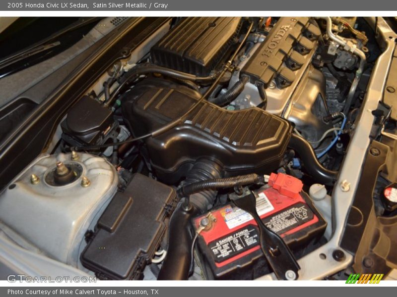 Satin Silver Metallic / Gray 2005 Honda Civic LX Sedan
