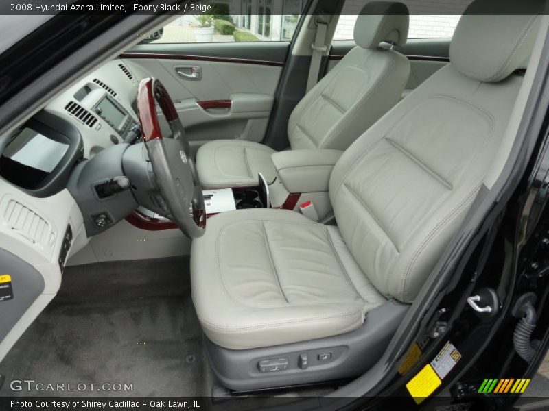 Ebony Black / Beige 2008 Hyundai Azera Limited