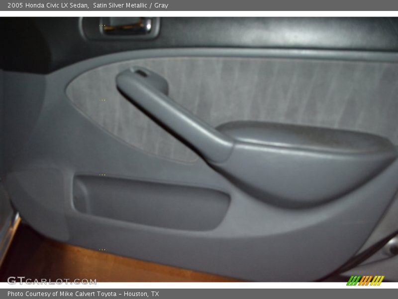 Satin Silver Metallic / Gray 2005 Honda Civic LX Sedan