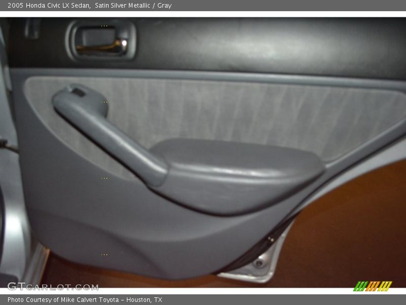 Satin Silver Metallic / Gray 2005 Honda Civic LX Sedan