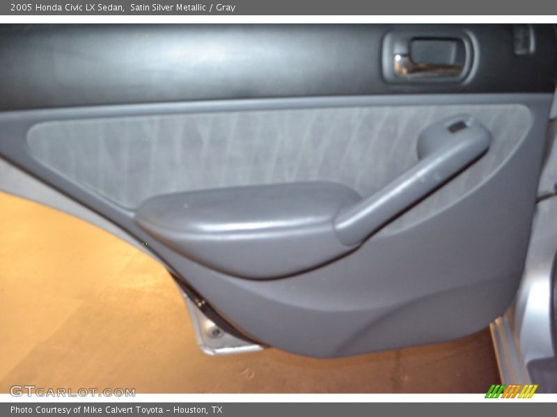 Satin Silver Metallic / Gray 2005 Honda Civic LX Sedan