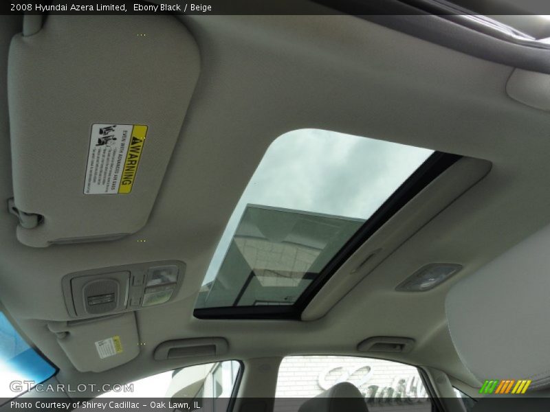 Ebony Black / Beige 2008 Hyundai Azera Limited