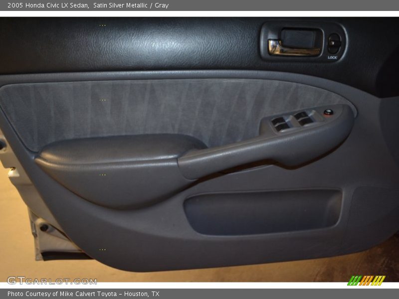 Satin Silver Metallic / Gray 2005 Honda Civic LX Sedan