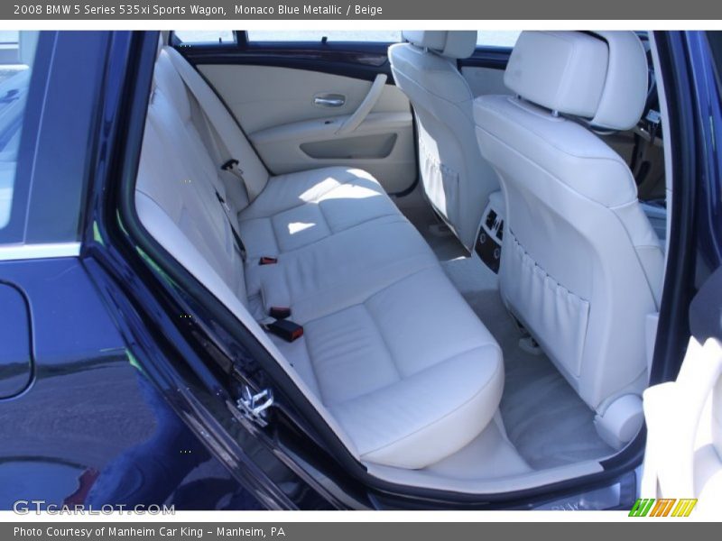 Monaco Blue Metallic / Beige 2008 BMW 5 Series 535xi Sports Wagon