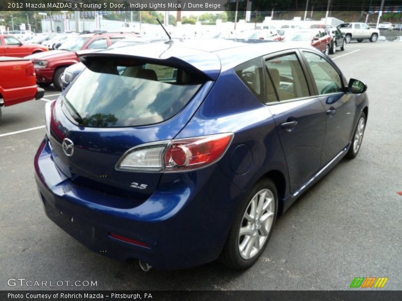 Indigo Lights Mica / Dune Beige 2012 Mazda MAZDA3 s Touring 5 Door