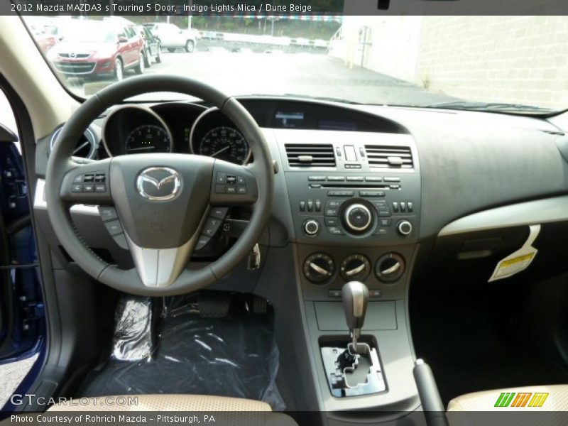 Indigo Lights Mica / Dune Beige 2012 Mazda MAZDA3 s Touring 5 Door