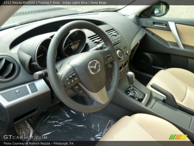  2012 MAZDA3 s Touring 5 Door Dune Beige Interior