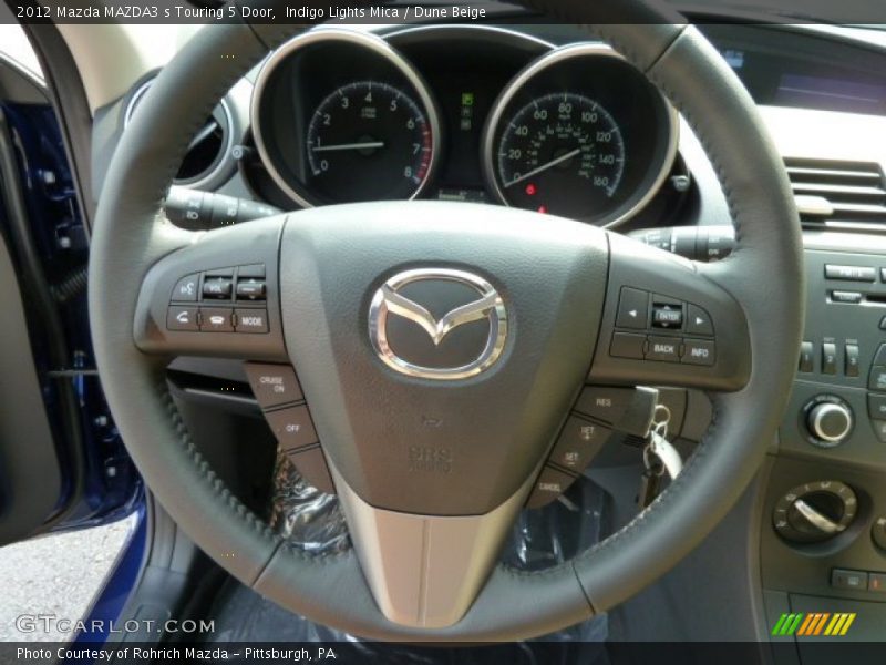  2012 MAZDA3 s Touring 5 Door Steering Wheel