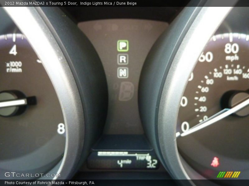 Indigo Lights Mica / Dune Beige 2012 Mazda MAZDA3 s Touring 5 Door