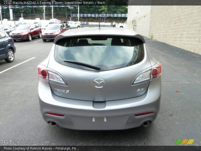 Liquid Silver Metallic / Black 2012 Mazda MAZDA3 s Touring 5 Door