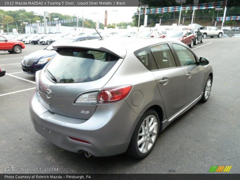 Liquid Silver Metallic / Black 2012 Mazda MAZDA3 s Touring 5 Door