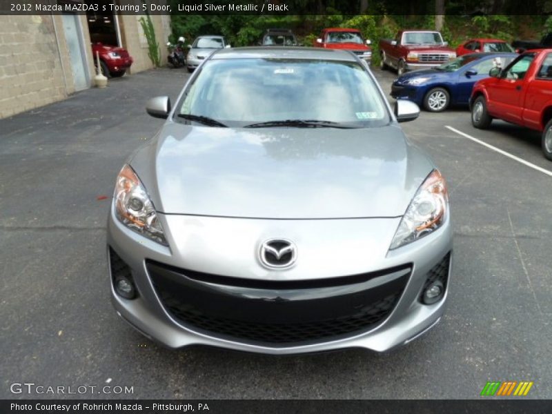 Liquid Silver Metallic / Black 2012 Mazda MAZDA3 s Touring 5 Door