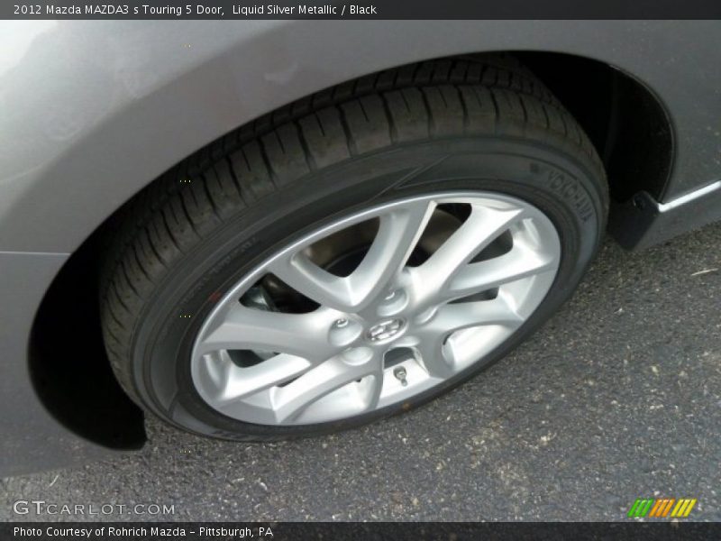 Liquid Silver Metallic / Black 2012 Mazda MAZDA3 s Touring 5 Door
