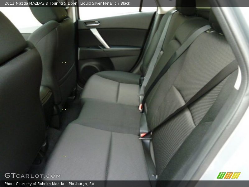 Liquid Silver Metallic / Black 2012 Mazda MAZDA3 s Touring 5 Door