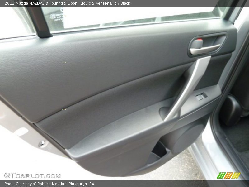 Liquid Silver Metallic / Black 2012 Mazda MAZDA3 s Touring 5 Door