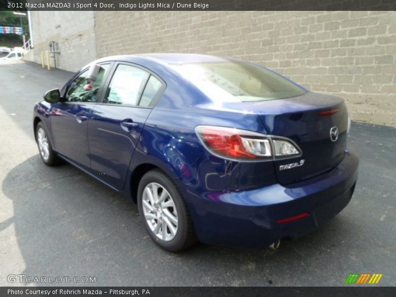 Indigo Lights Mica / Dune Beige 2012 Mazda MAZDA3 i Sport 4 Door