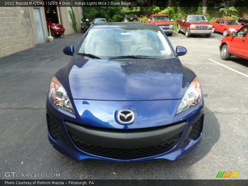 Indigo Lights Mica / Dune Beige 2012 Mazda MAZDA3 i Sport 4 Door