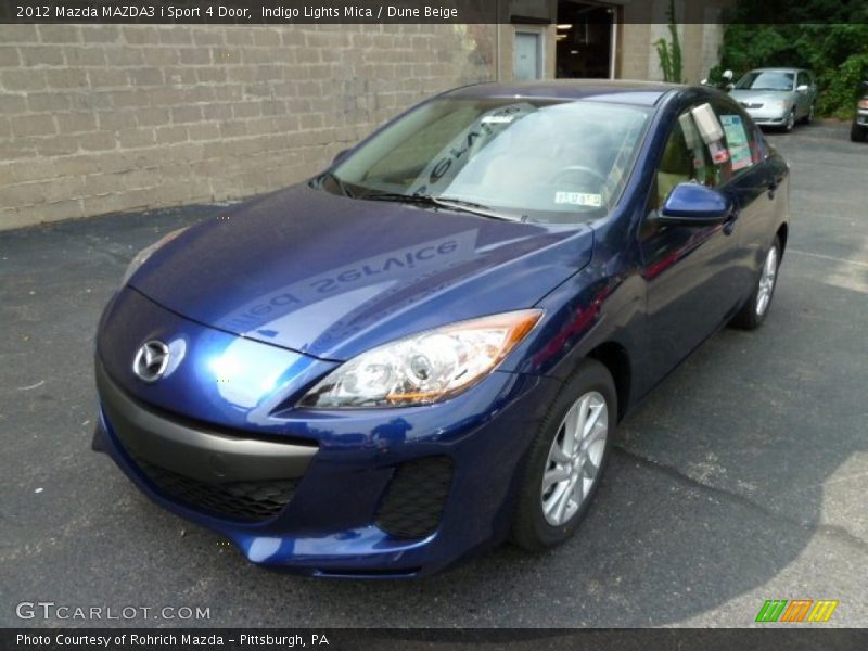 Indigo Lights Mica / Dune Beige 2012 Mazda MAZDA3 i Sport 4 Door