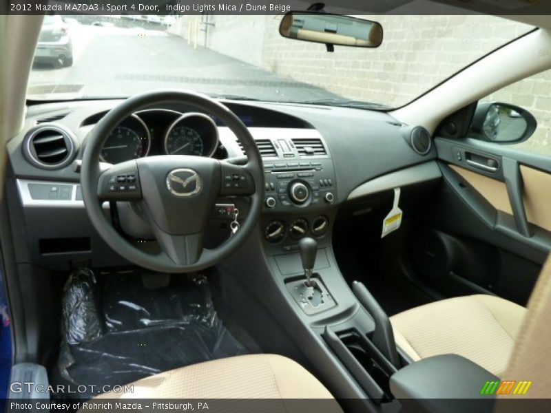 Indigo Lights Mica / Dune Beige 2012 Mazda MAZDA3 i Sport 4 Door