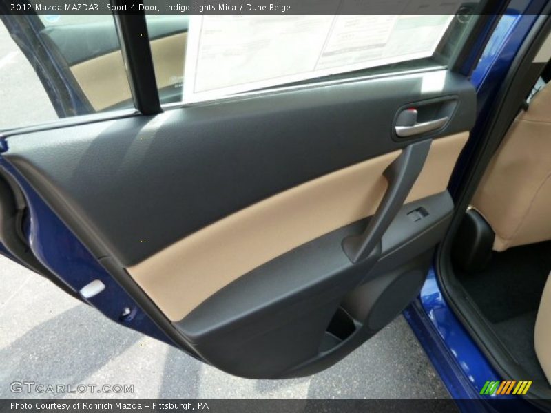 Door Panel of 2012 MAZDA3 i Sport 4 Door