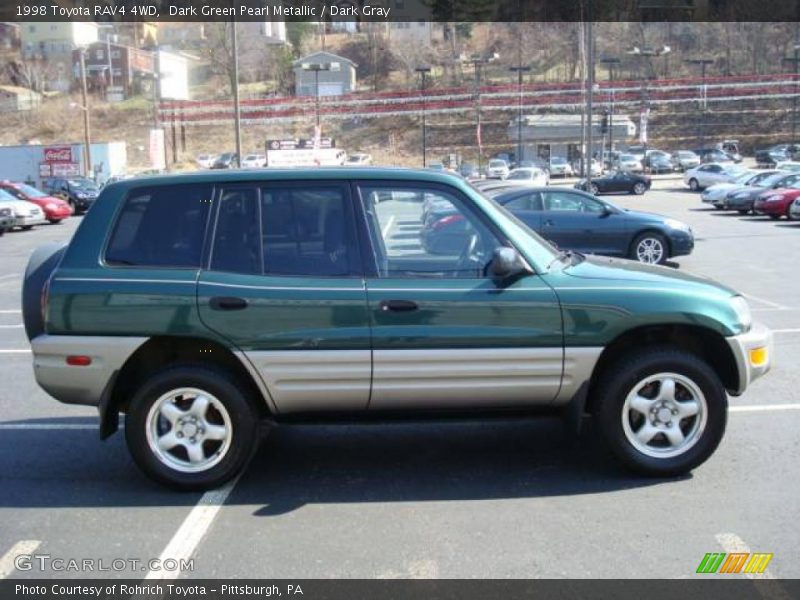 Dark Green Pearl Metallic / Dark Gray 1998 Toyota RAV4 4WD