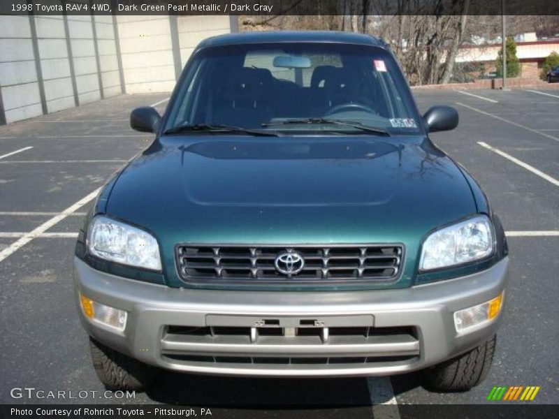 Dark Green Pearl Metallic / Dark Gray 1998 Toyota RAV4 4WD