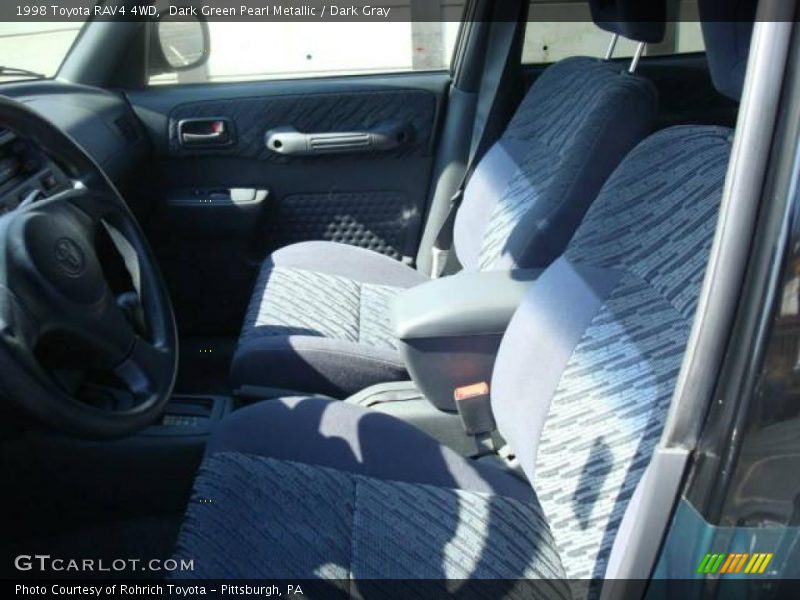 Dark Green Pearl Metallic / Dark Gray 1998 Toyota RAV4 4WD