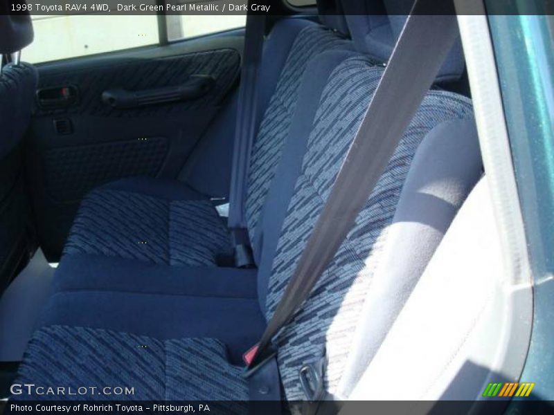 Dark Green Pearl Metallic / Dark Gray 1998 Toyota RAV4 4WD